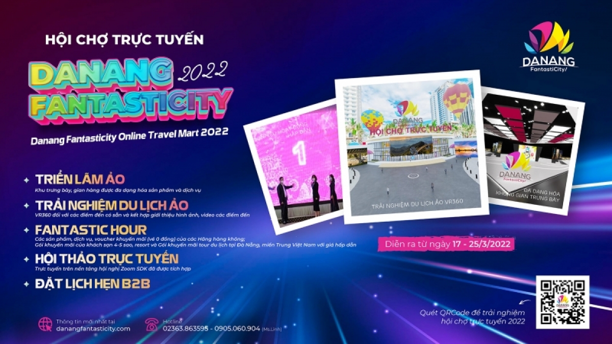 Онлайн-ярмарка путешествий Danang FantstiCity 2022 способствует продвижению туристических направлений в Дананге и Центральном регионе Вьетнама