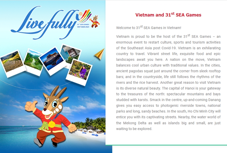 Продвижение туризма Вьетнама во время SEA Games 31