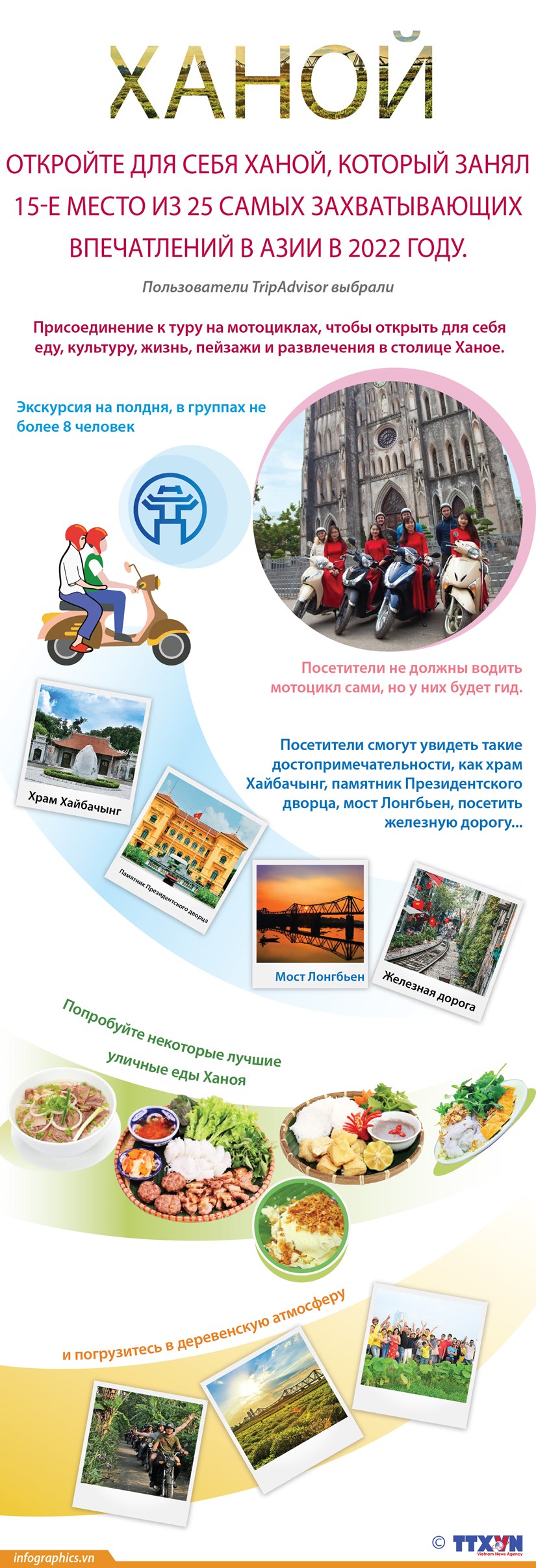 Откройте для себя Ханой, который занял 15-е место из 25 самых захватывающих впечатлений в Азии в 2022 году