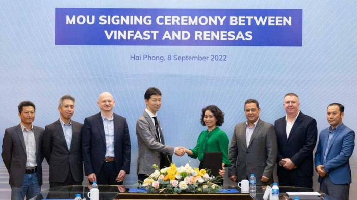VinFast сотрудничает с японской корпорацией Renesas для производства электромобилей