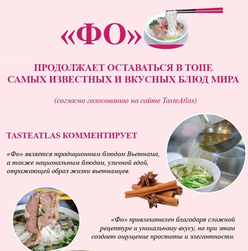 «Фо» продолжает оставаться в топе самых известных и вкусных блюд мира