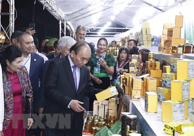Президент Нгуен Суан Фук Повышение ценности вьетнамского женьшеня