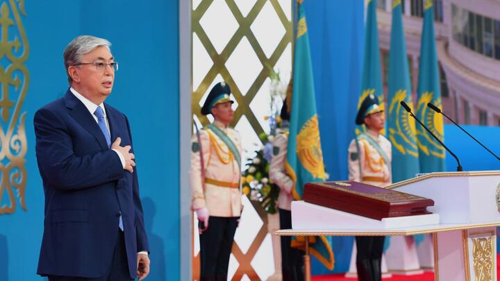 Поздравительная телеграмма Касым-Жомарту Токаеву с переизбранием на пост Президента Казахстана
