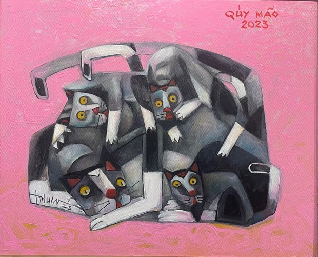 Представление 152 произведенийна весенней выставке картин нового 2023 года по лунному календарю