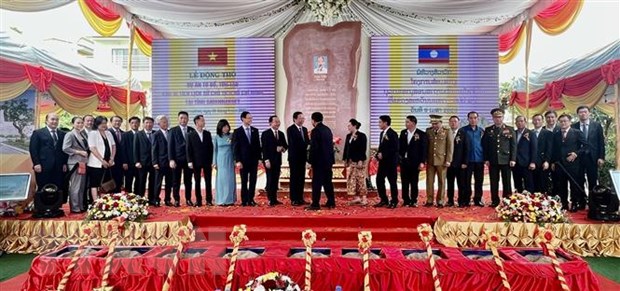 Реставрация реликвии, связанной с именем президента Хо Ши Мина в Саваннакхете в Лаосе