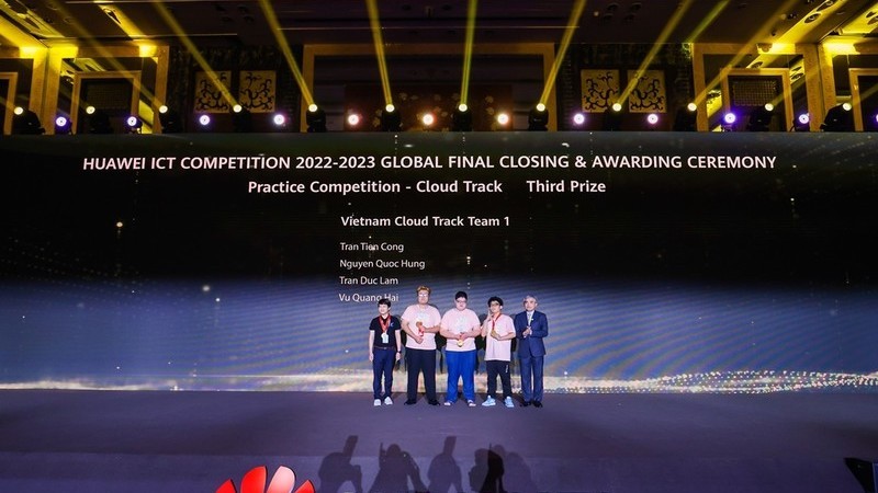 Вьетнамская команда заняла 3-е место в глобальном финале конкурса «Huawei ICT Competition»