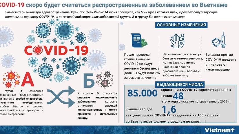COVID-19 скоро будет считаться распространенным заболеванием во Вьетнаме