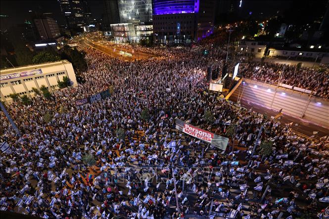 В Израиле 150 тысяч жителей вышли на акцию протеста против судебной реформы