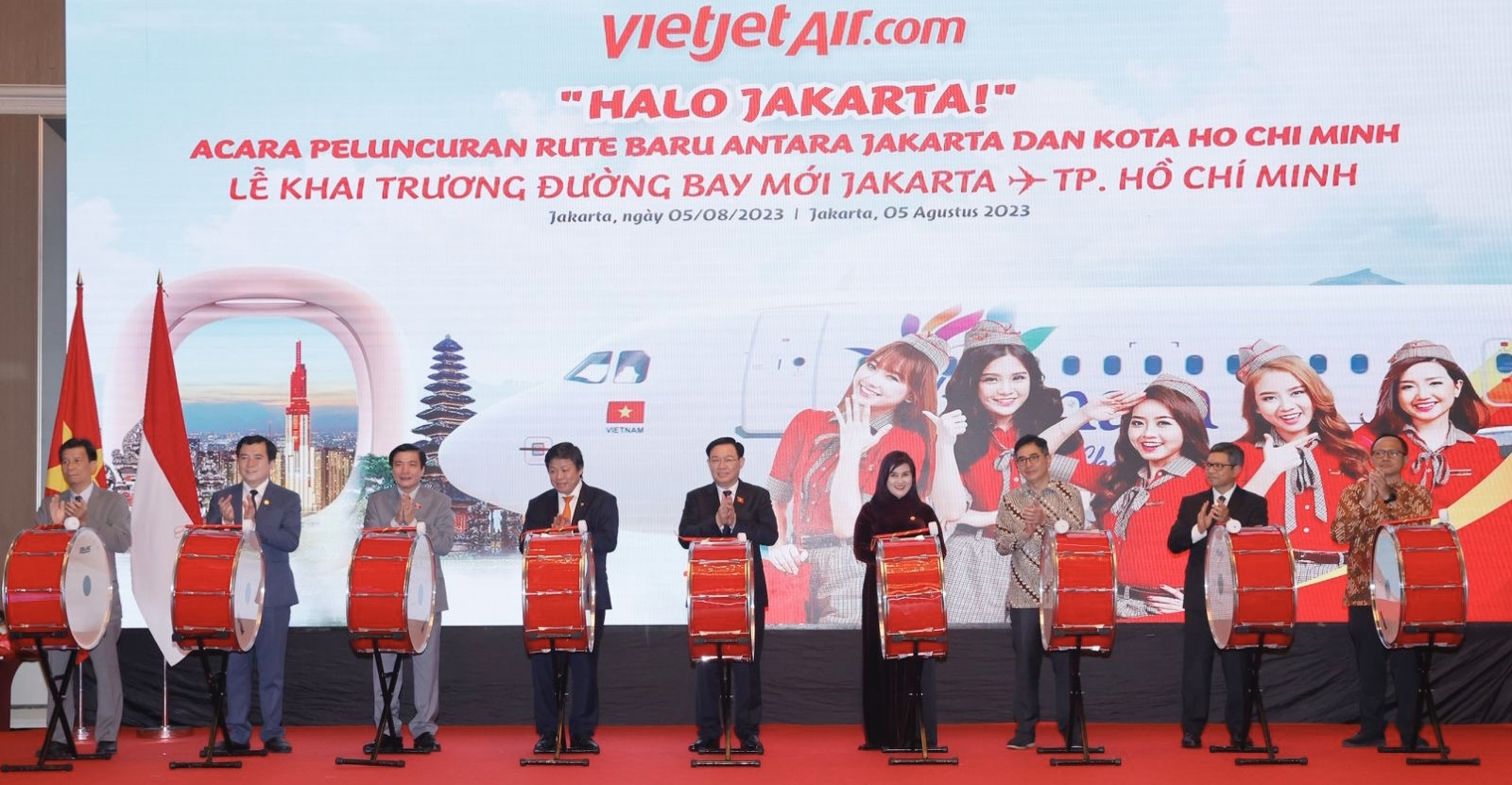 Открытие Vietjet прямого авиарейса, соединяющего город Хошимин с Джакартой