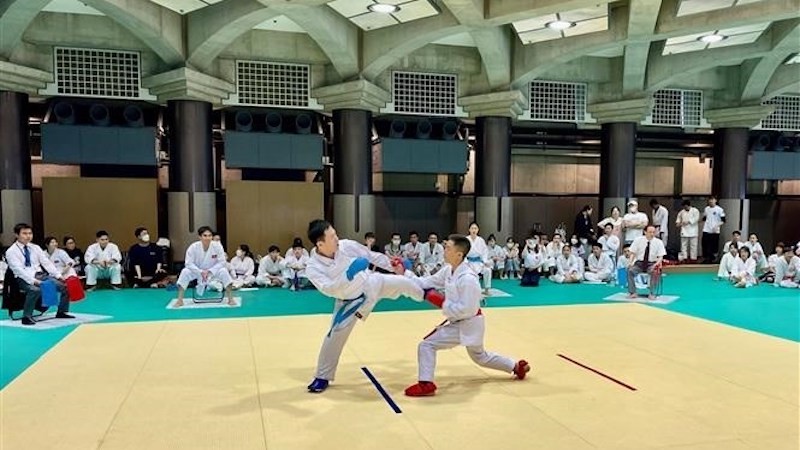 Состоялся оживленный турнир по каратэ сообщества вьетнамцев в Японии