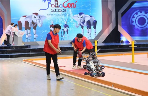 Вьетнам занял 3-е место в конкурсе роботов ABU Robocon 2023