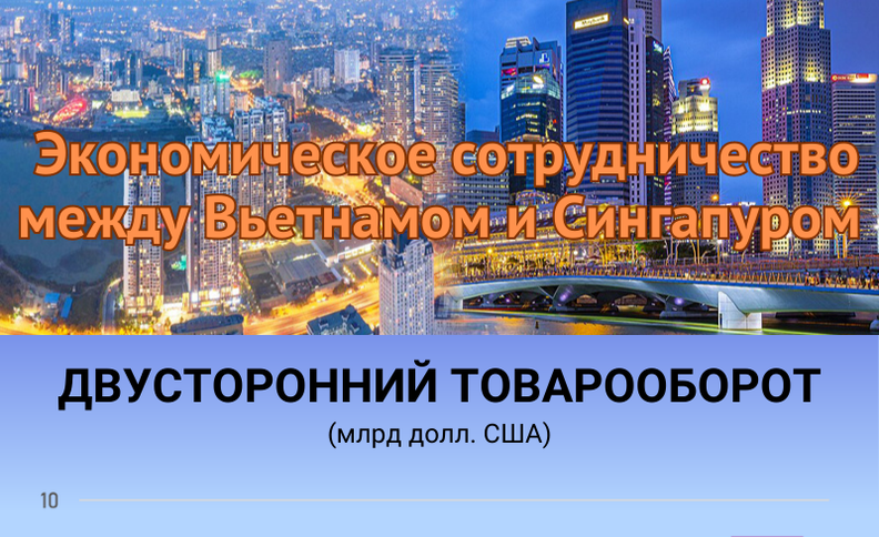 Отношения экономического сотрудничества между Вьетнамом и Сингапуром