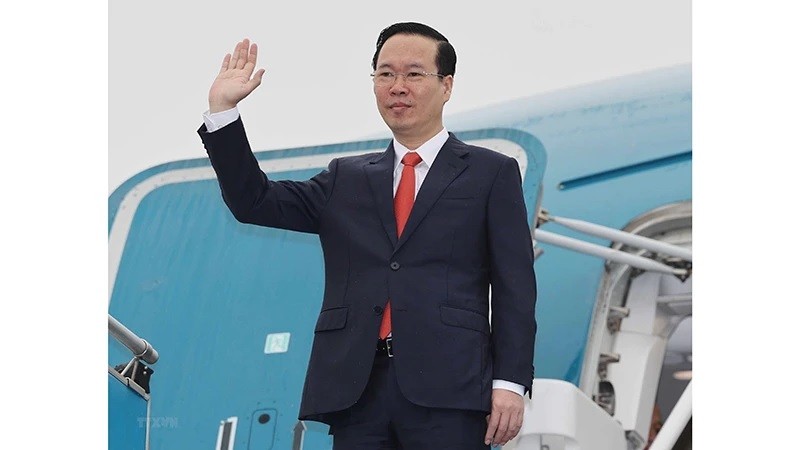 Президент Во Ван Тхыонг отправился в Китай для участия в 3-м саммите в рамках BRI