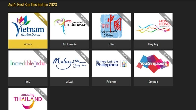 Вьетнам второй год подряд получает награду «Лучшее спа-направление в Азии»