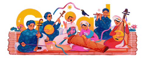 На главной странице Google появились картинки в честь народного песнопения Вьетнама “дон ка тай ты”