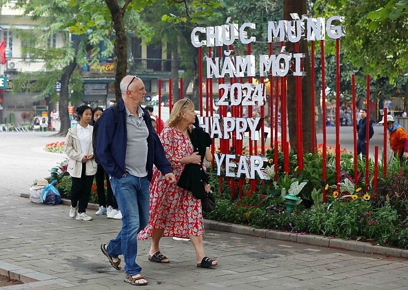 Оживленный туризм в новогодние дни