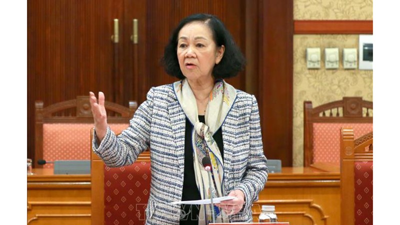 Постоянный член Секретариата ЦК КПВ председательствовала на конференции по подведению итогов работы