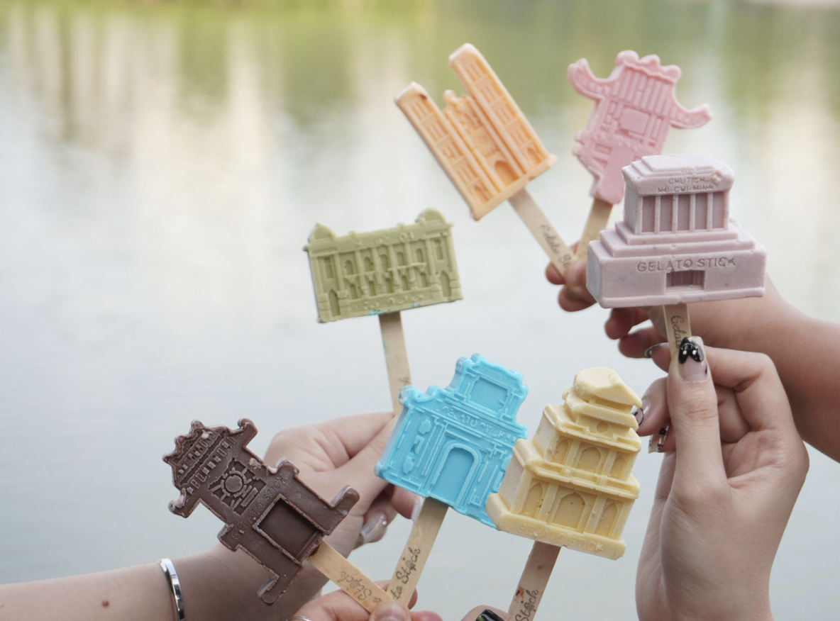 Мороженое в виде достопримечательностей Вьетнама