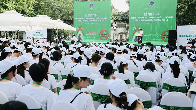 В Ханое состоялся митинг в отклик на Всемирный день без табака