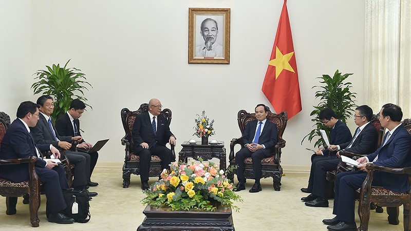 Вице-премьер Чан Лыу Куанг принял близкого японского друга Вьетнама