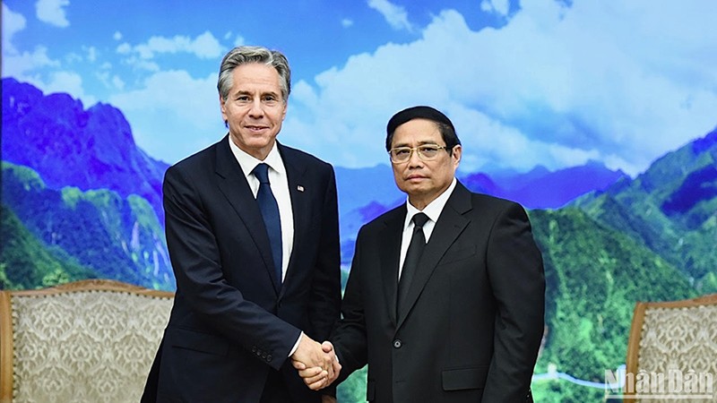 Премьер-министр Фам Минь Тьинь принял Госсекретаря США Энтони Блинкена