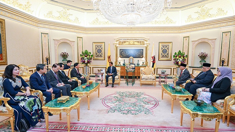 Заместитель председателя НС Нгуен Кхак Динь встретился с Султаном Брунея и Председателем Законодательного совета Брунея