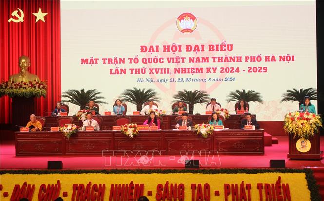 Открылся 18-й съезд Ханойского комитета Отечественного фронта