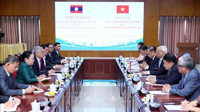 Обновление формы сотрудничества между Комитетами мира Вьетнама и Лаоса