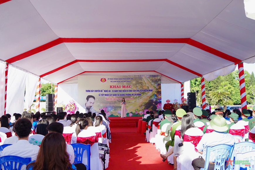 Открылась тематическая выставка «Нгеан – 55-летие выполнения заветов Президента Хо Ши Мина»