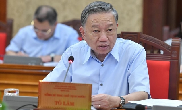 Генеральный секретарь, Президент То Лам выразил соболезнования согражданам, пострадавшим от тайфуна Яги