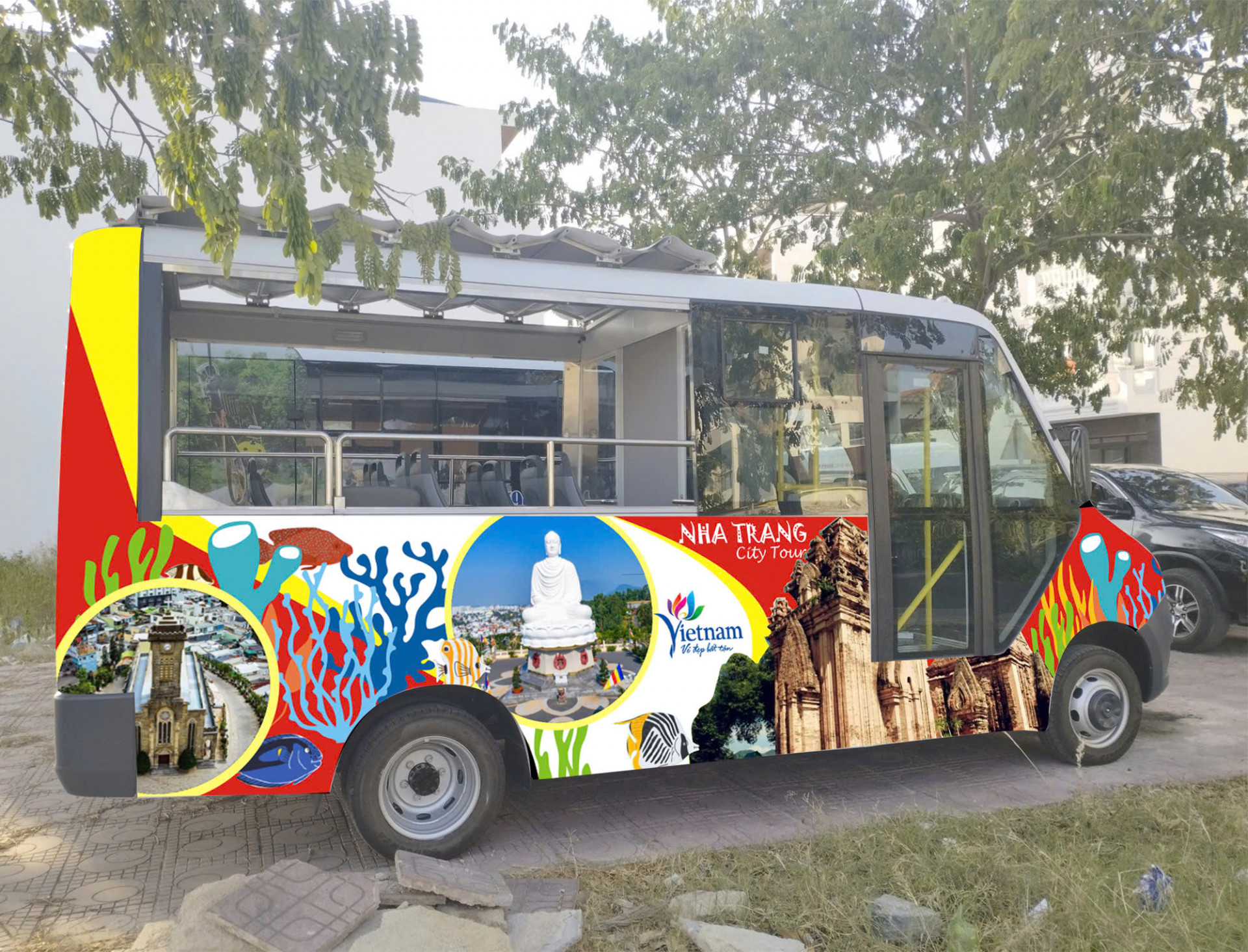 Туристический микроавтобус - новый продукт туристической отрасли Нячанга