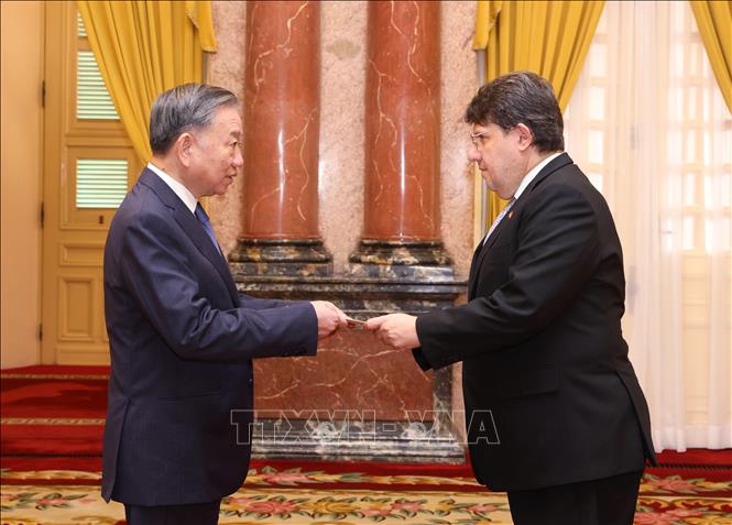 Генеральный секретарь ЦК КПВ, президент То Лам принял верительные грамоты у иностранных послов