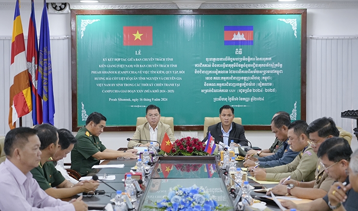 Содействие сотрудничеству в поиске, сборе и репатриации останков вьетнамских бойцов, погибших в Камбодже