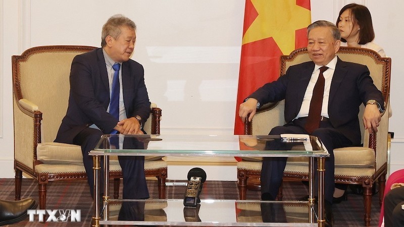 Генеральный секретарь ЦК КПВ, Президент То Лам принял Председателя Общества французско-вьетнамской дружбы