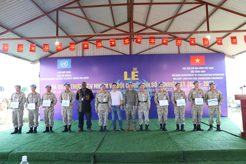 Третья инженерно-саперная группа начала миротворческую миссию ЮНИСФА в Абьее