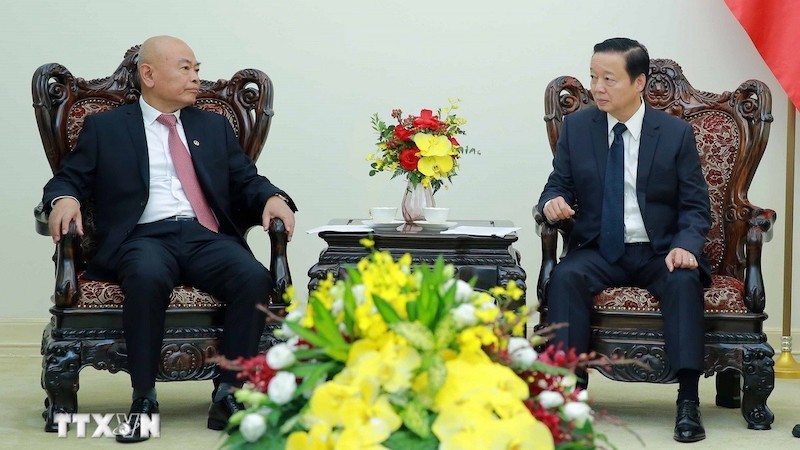 Вице-премьер Чан Хонг Ха принял Председателя Китайской железнодорожной инженерной корпорации