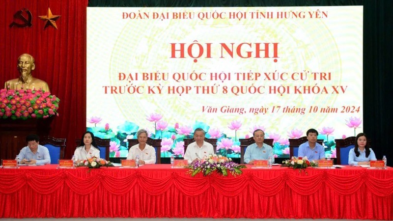 Генеральный секретарь ЦК КПВ, Президент То Лам встретился с избирателями в провинции Хынгйен