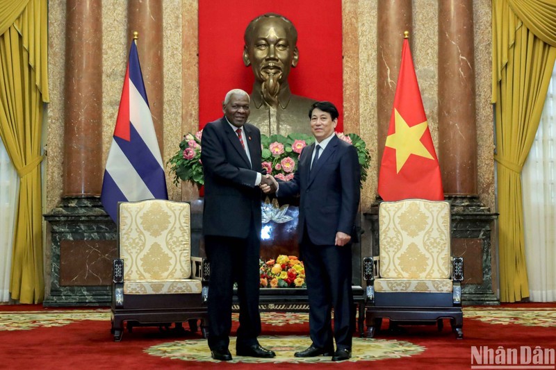 Президент Лыонг Кыонг принял Председателя НАНВ Кубы