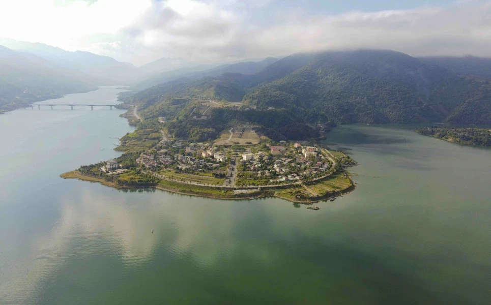 Красота реки Да в период половодья