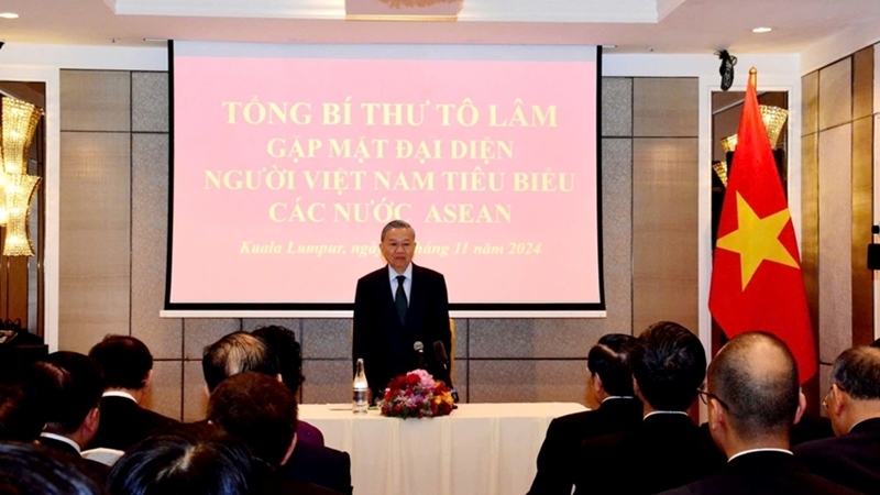 Генсек ЦК КПВ То Лам провёл встречу с представителями вьетнамской диаспоры в странах АСЕАН