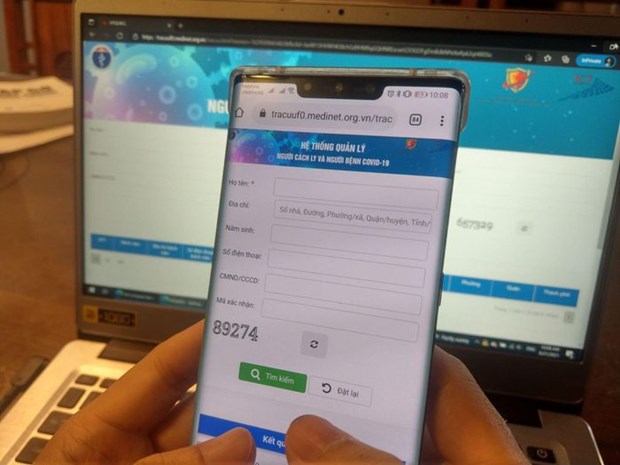 Ciudad Ho Chi Minh lanza sistema de búsqueda de información del paciente del COVID-19