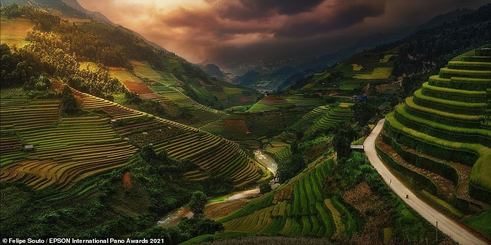 Epson International Pano Awards 2021 el paisaje de las terrazas de arroz de Vietnam entre las mejores fotos