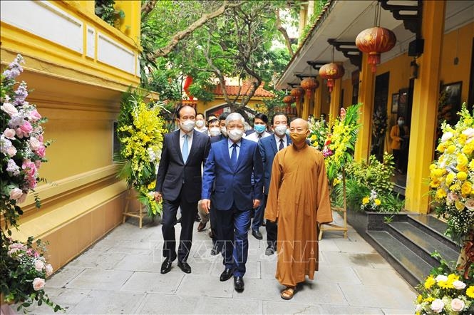 Presidente del Frente de la Patria felicita 40 años de la Sangha Budista de Vietnam