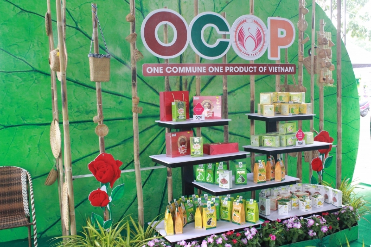El Foro de Productos OCOP 2021, celebrado en la provincia de Dong Thap