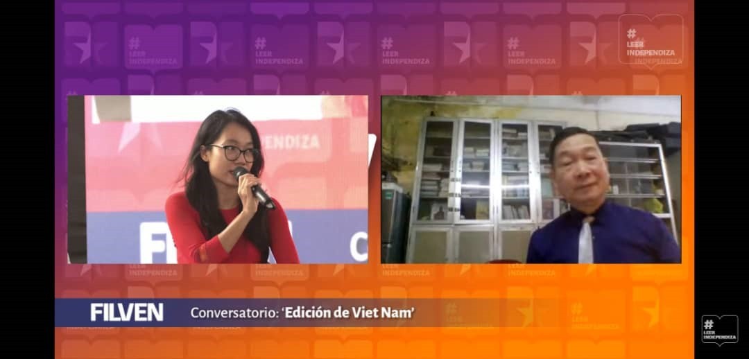 Conversatorio Edición de Vietnam en la Feria Internacional del Libro de Venezuela 2021