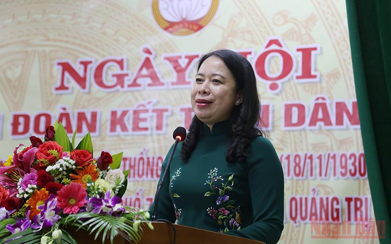 La vicejefa de Estado visita Quang Tri