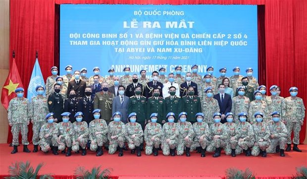 Debuta la primera unidad de zapadores de Vietnam que se une a las operaciones de mantenimiento de la paz de la ONU