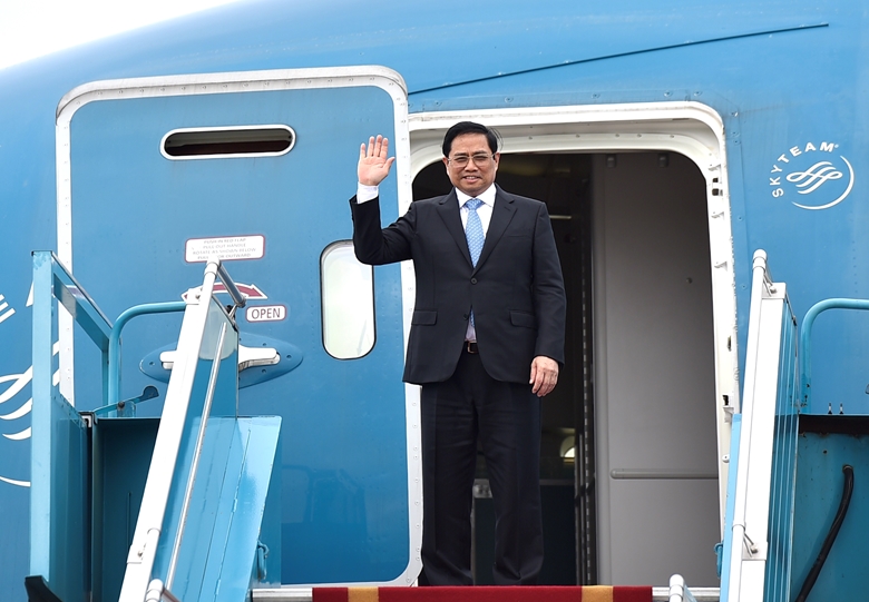 Primera visita oficial del primer ministro Pham Minh Chinh a Japón