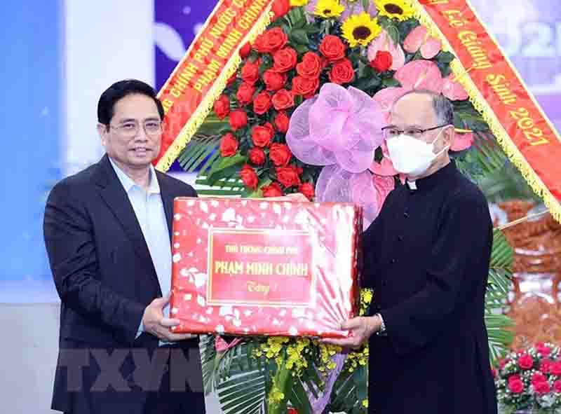 Promover la solidaridad con la comunidad cristiana en vísperas de la Navidad de 2021