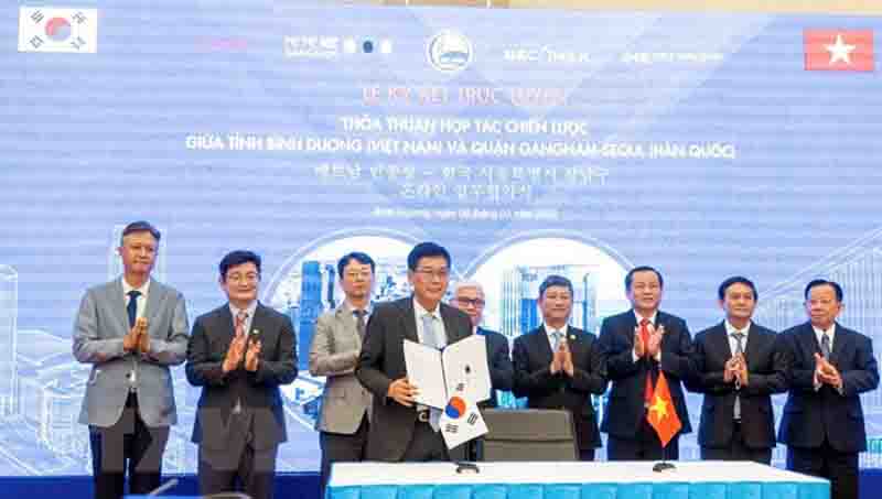 Fomento de la cooperación estratégica entre Binh Duong y el distrito surcoreano de Gangnam
